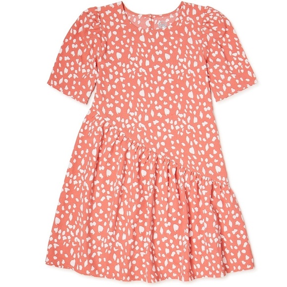 Wonder Nation Girls Asymmetrical Dress, Size L 10/12 - Picture 1 of 10